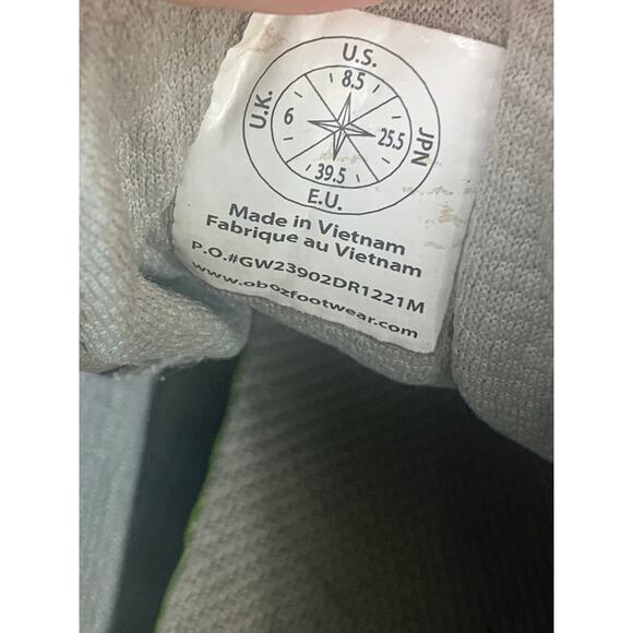 Oboz Boots Women's Sawtooth II Low Waterproof Hiking Booties Beige Size 8.5 - Picture 7 of 8